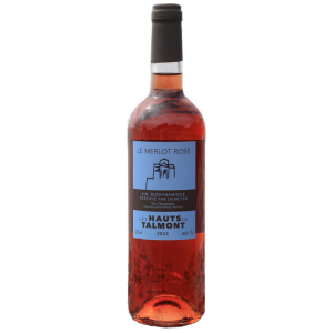 Merlot rosé 2023, Les hauts de Talmont sur gironde, Vin rosé, vin charentais, rive droite gironde