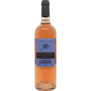 Merlot rosé 2024, rosé les hauts de Talmont, vin tranquille entre amis